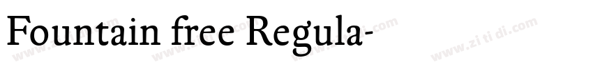 Fountain free Regula字体转换